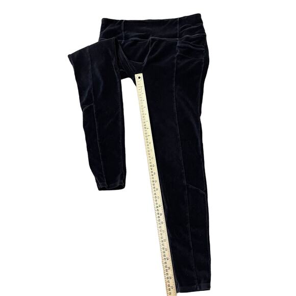 Athleta Leggings Women's L Metro High Rise Velvet Corduroy Gray - Picture 11 of 13